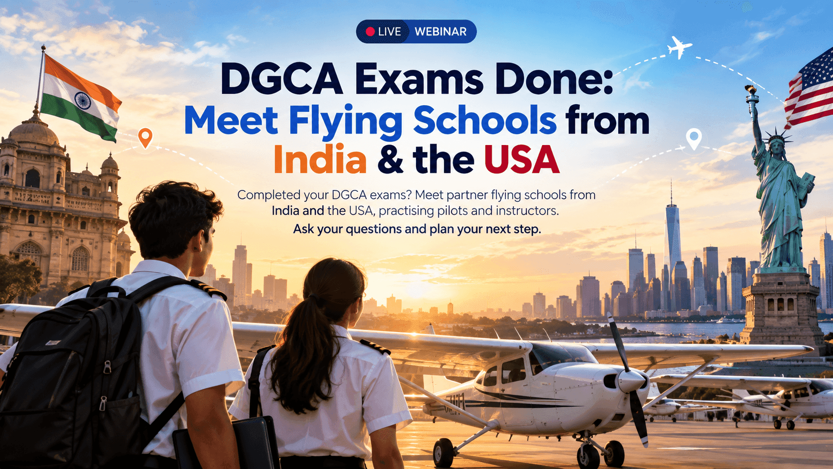 DGCA Exams Done: Meet Flying Schools from India & the USA