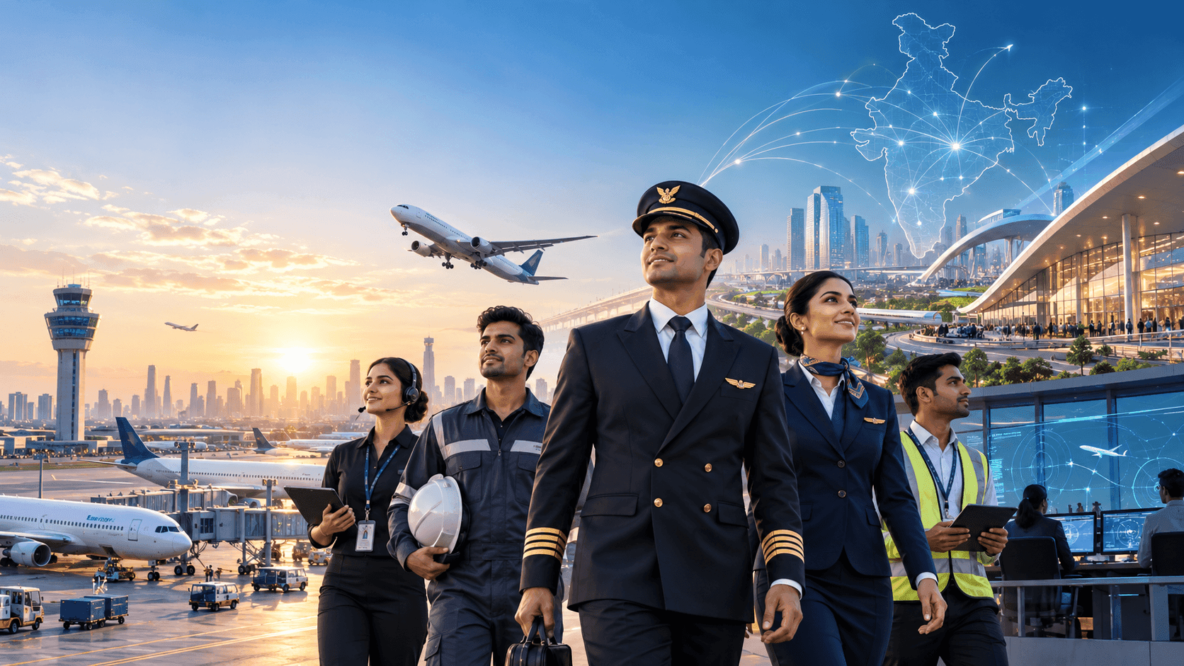 Future of Aviation in India: Growth & Jobs to 2047
